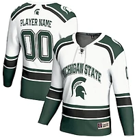 Men's GameDay Greats  White Michigan State Spartans Ice Hockey NIL Pick-A-Player Jersey