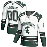 Men's GameDay Greats  White Michigan State Spartans Ice Hockey NIL Pick-A-Player Jersey