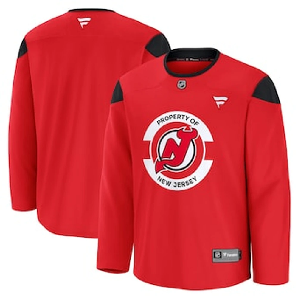 Men's Fanatics Red New Jersey Devils Team Practice