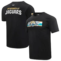 Men's Pro Standard Black Jacksonville Jaguars Retro Striper T-Shirt
