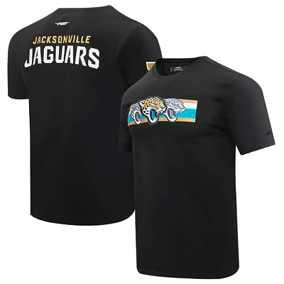 Men's Pro Standard Black Jacksonville Jaguars Retro Striper T-Shirt