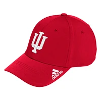 Men's adidas Crimson Indiana Hoosiers Locker Room Logo Flex Hat