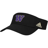 Men's adidas Black Washington Huskies Locker Room Team Adjustable Visor