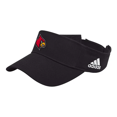 Men's adidas Black Louisville Cardinals Locker Room Team Adjustable Visor