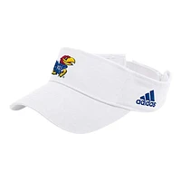 Men's adidas White Kansas Jayhawks Locker Room Team Adjustable Visor