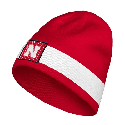 Men's adidas Scarlet Nebraska Huskers Locker Room Beanie