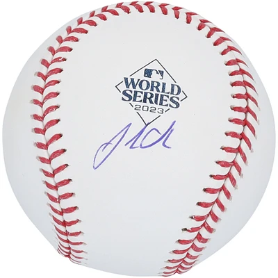 Josh Sborz Texas Rangers Autographed 2023 World Series Champions Logo Baseball