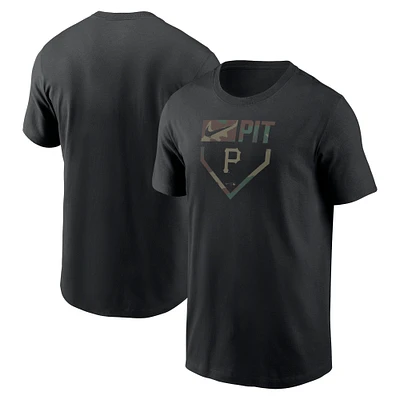 Men's Nike Black Pittsburgh Pirates Camo T-Shirt