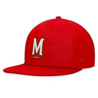 Men's Top of the World Red Maryland Terrapins Fundamental Snapback Hat