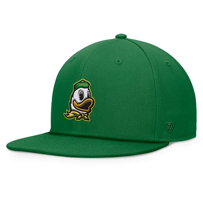 Men's Top of the World Green Oregon Ducks Fundamental Snapback Hat