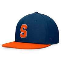 Men's Top of the World Navy Syracuse Orange Fundamental Snapback Hat