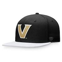 Men's Top of the World Black Vanderbilt Commodores Fundamental Snapback Hat