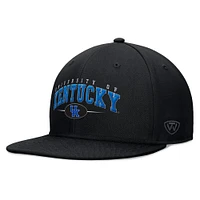 Men's Top of the World Black Kentucky Wildcats Bullpen Snapback Hat