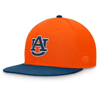 Men's Top of the World Orange/Navy Auburn Tigers Rally Two-Tone Fitted Hat