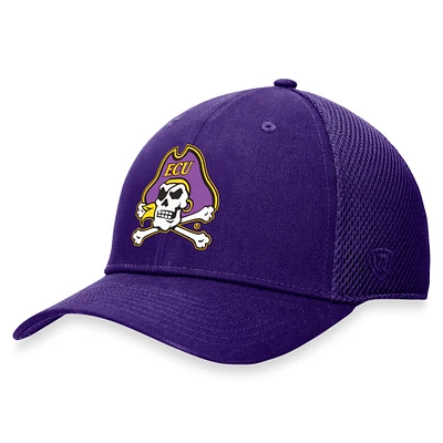 Men's Top of the World Purple ECU Pirates Spacer Flex Hat