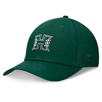 Men's Top of the World Green Hawaii Rainbow Warriors Spacer Flex Hat