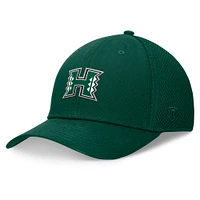 Men's Top of the World Green Hawaii Rainbow Warriors Spacer Flex Hat