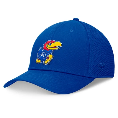 Men's Top of the World Royal Kansas Jayhawks Spacer Flex Hat