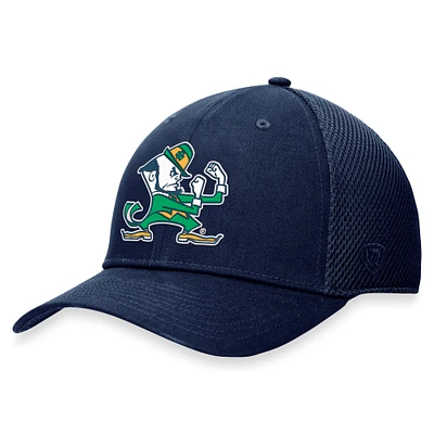 Men's Top of the World Navy Notre Dame Fighting Irish Spacer Flex Hat