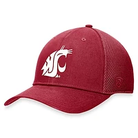 Men's Top of the World Crimson Washington State Cougars Spacer Flex Hat