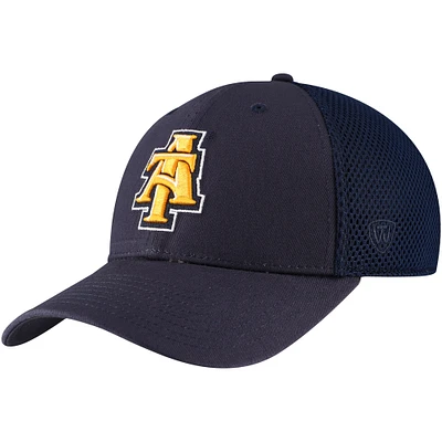 Men's Top of the World Navy North Carolina A&T Aggies Spacer Flex Hat