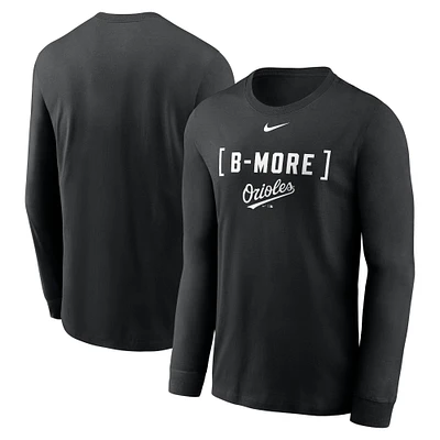 Men's Nike Black Baltimore Orioles Local Nickname Long Sleeve T-Shirt