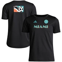 Youth adidas  Black Inter Miami CF 2024 Jersey Hook Pre-Match T-Shirt