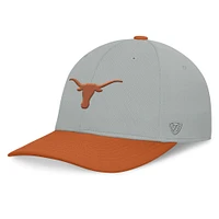 Men's Top of the World  Gray/Burnt Orange Texas Longhorns Mick Flex Hat