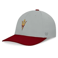 Men's Top of the World  Gray/Maroon Arizona State Sun Devils Mick Flex Hat