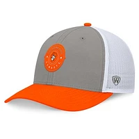 Men's Top of the World Gray/Orange Oklahoma State Cowboys Rob Trucker Adjustable Hat