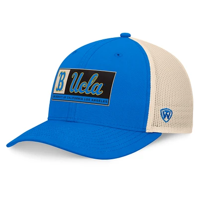 Men's Top of the World Blue/Natural UCLA Bruins Bennett Trucker Adjustable Hat