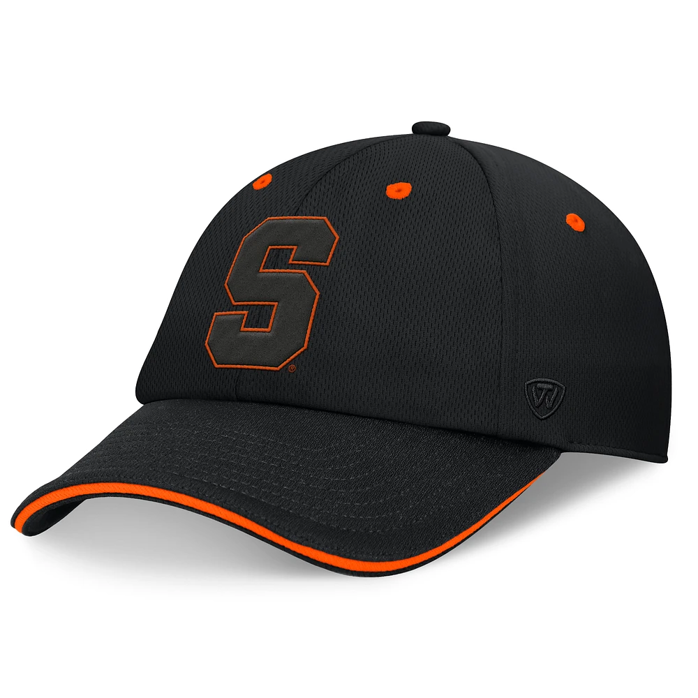 Men's Top of the World Black Syracuse Orange Release Adjustable Hat