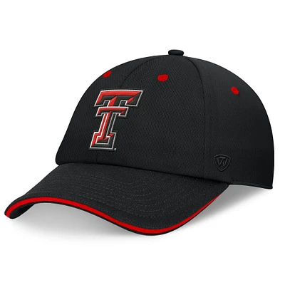 Men's Top of the World Black Texas Tech Red Raiders Release Adjustable Hat