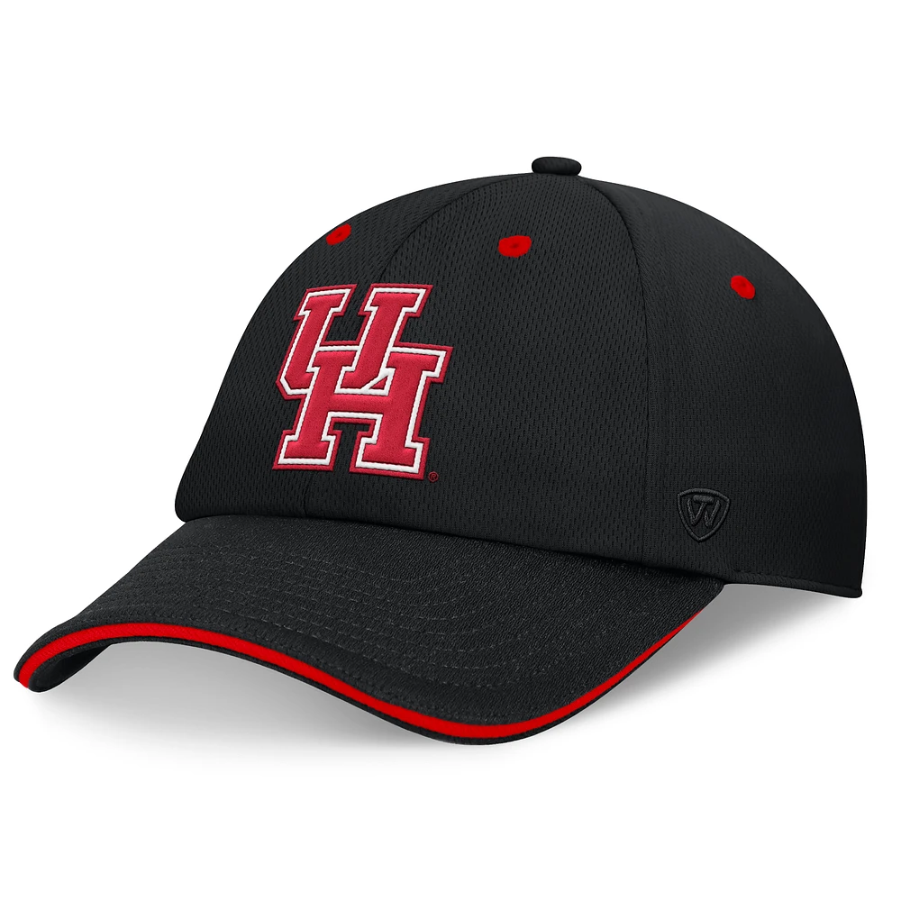 Men's Top of the World Black Houston Cougars Release Adjustable Hat