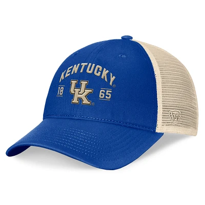 Men's Top of the World Royal Kentucky Wildcats Heritage Waylon Trucker Adjustable Hat