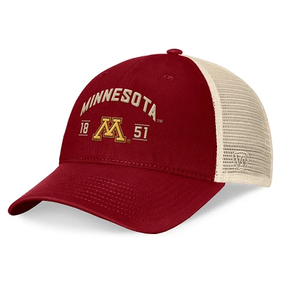 Men's Top of the World Maroon Minnesota Golden Gophers Heritage Waylon Trucker Adjustable Hat