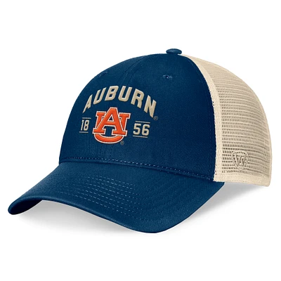 Men's Top of the World Navy Auburn Tigers Heritage Waylon Trucker Adjustable Hat