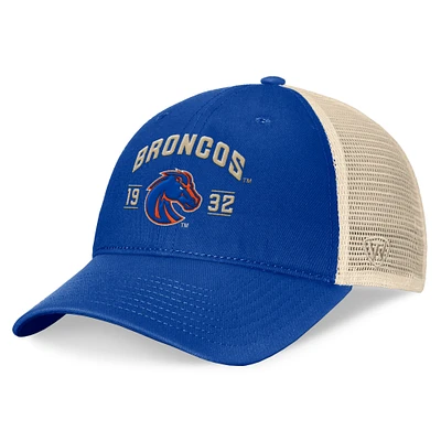 Men's Top of the World Royal Boise State Broncos Heritage Waylon Trucker Adjustable Hat