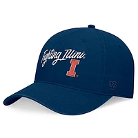 Men's Top of the World Navy Illinois Fighting Illini Heritage CeeCee Adjustable Hat