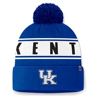 Men's Top of the World Royal Kentucky Wildcats Slash Cuffed Knit Hat with Pom