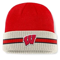 Men's Top of the World  Red Wisconsin Badgers Silas Cuffed Knit Hat