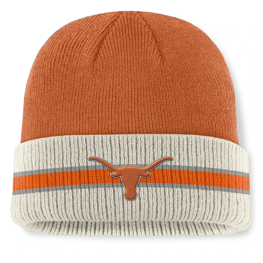 Men's Top of the World  Texas Orange Texas Longhorns Silas Cuffed Knit Hat