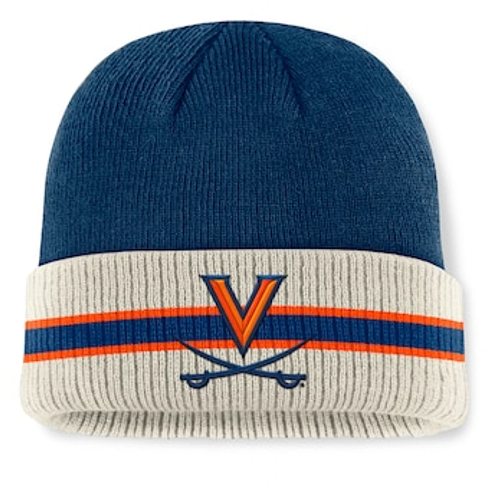 Men's Top of the World  Navy Virginia Cavaliers Silas Cuffed Knit Hat