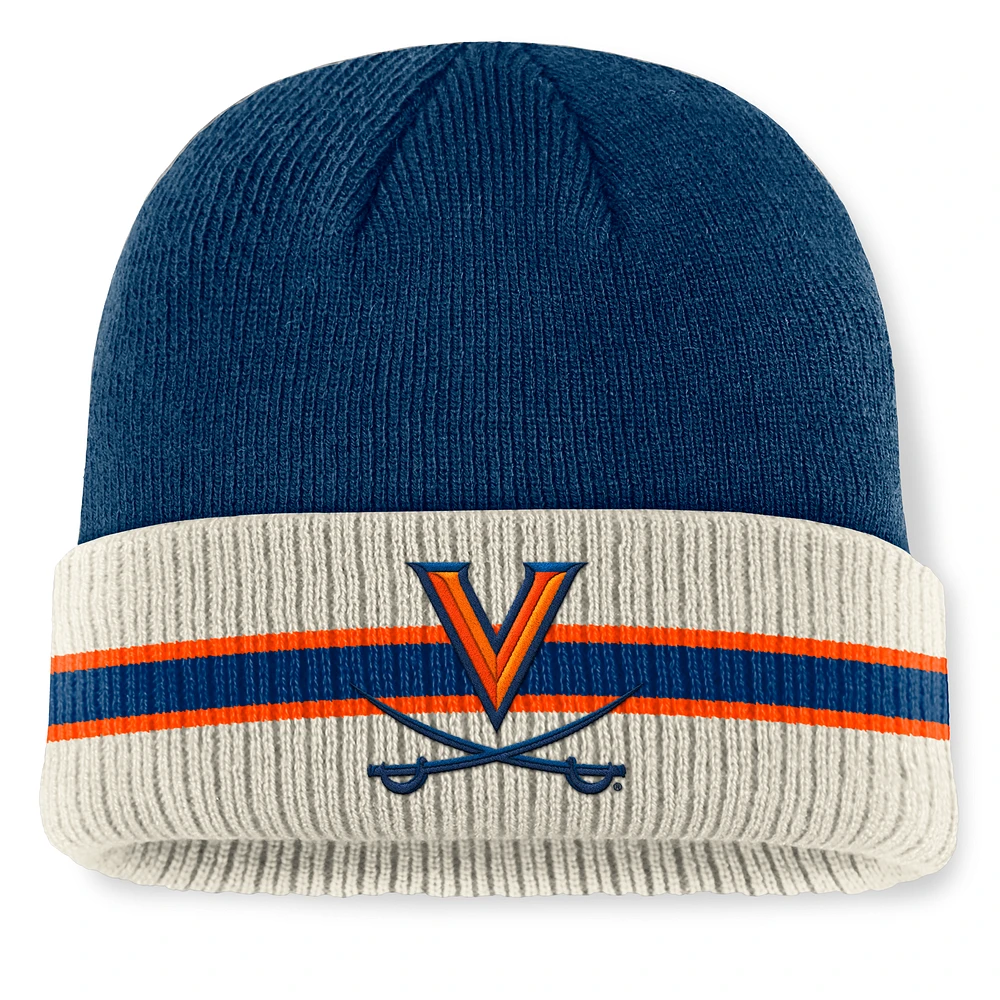 Men's Top of the World  Navy Virginia Cavaliers Silas Cuffed Knit Hat