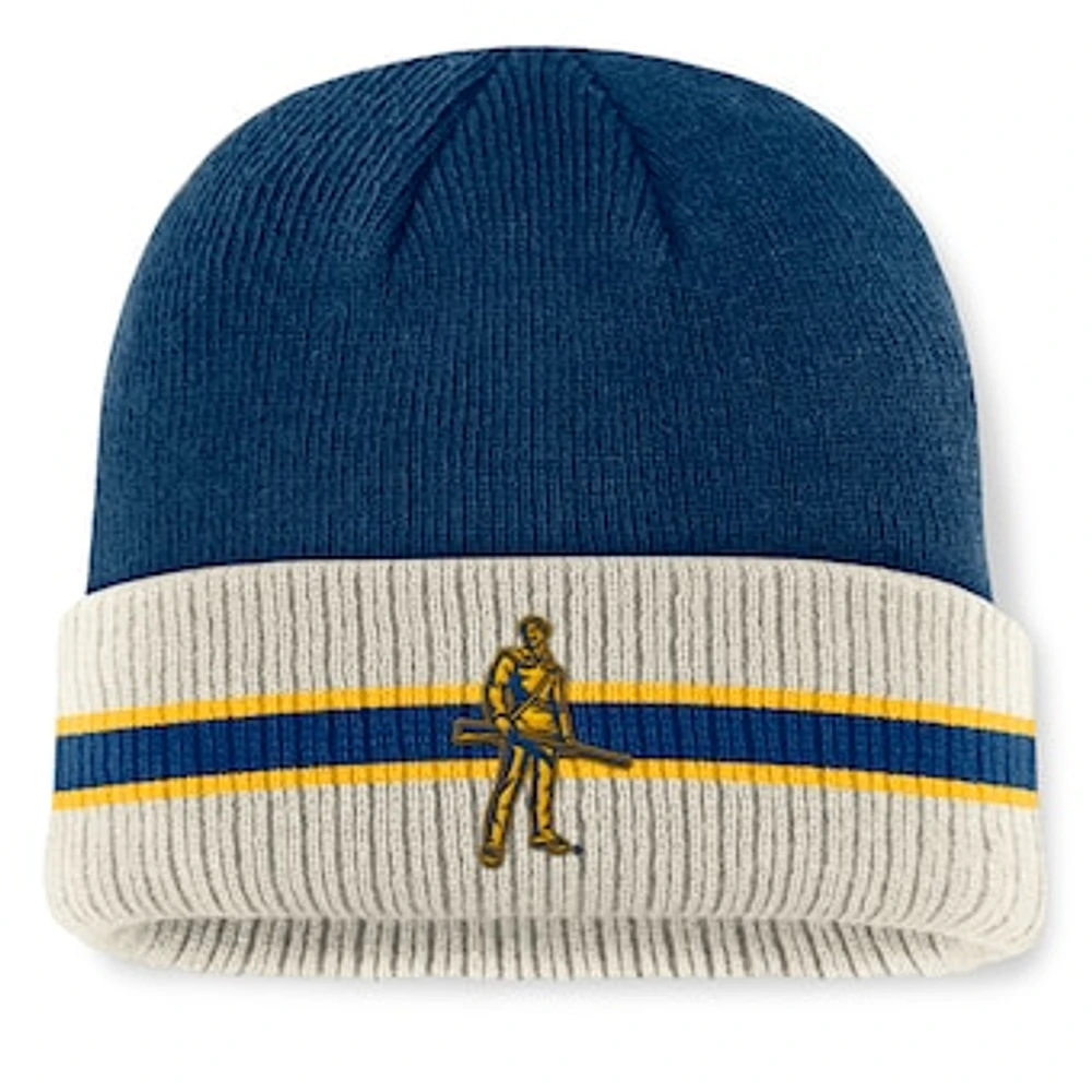 Men's Top of the World  Navy West Virginia Mountaineers Silas Cuffed Knit Hat