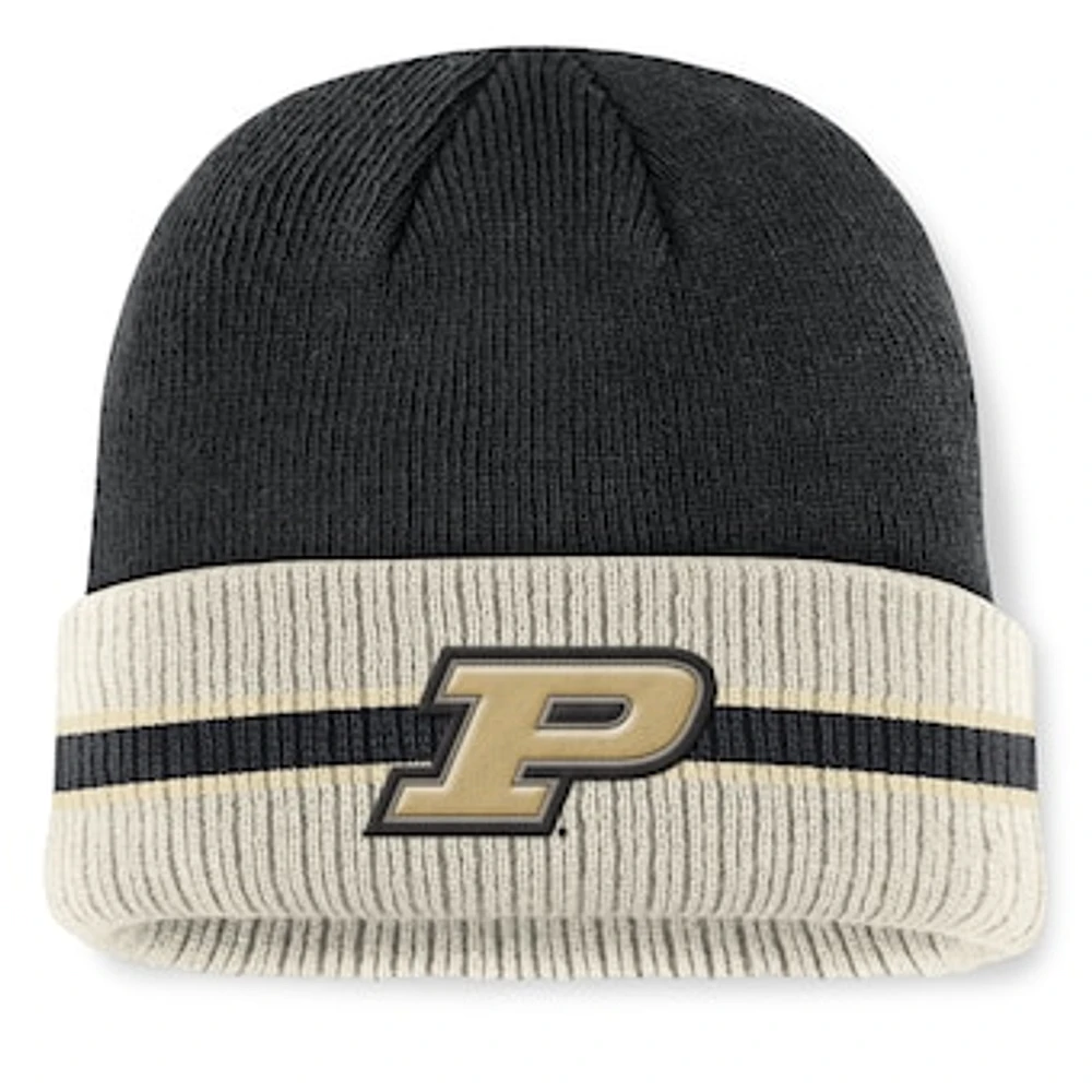 Men's Top of the World  Black Purdue Boilermakers Silas Cuffed Knit Hat