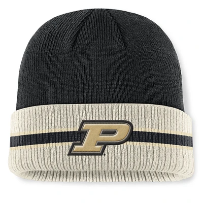 Men's Top of the World  Black Purdue Boilermakers Silas Cuffed Knit Hat