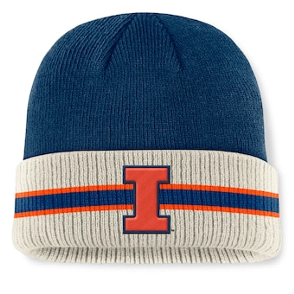 Men's Top of the World  Navy Illinois Fighting Illini Silas Cuffed Knit Hat