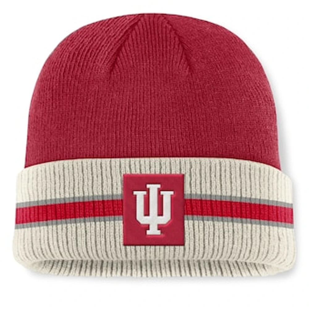 Men's Top of the World  Crimson Indiana Hoosiers Silas Cuffed Knit Hat