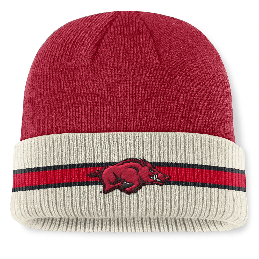 Men's Top of the World  Cardinal Arkansas Razorbacks Silas Cuffed Knit Hat